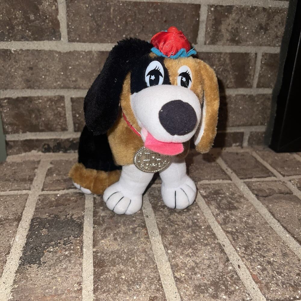 Vintage Top Dog Beagle Plush Carnival Prize Stuffed Animal Cartoon Puppy Toy